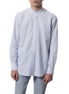 Chemise Klout Polera MilRayures Bleu y Blanc Homme