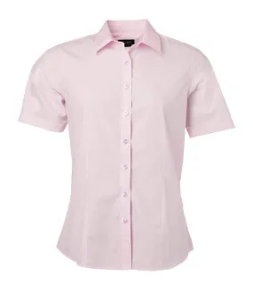 chemise popeline manches courtes - JN679 - femme - rose clair