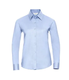 Chemisier femme bleu oxford Russell Collection