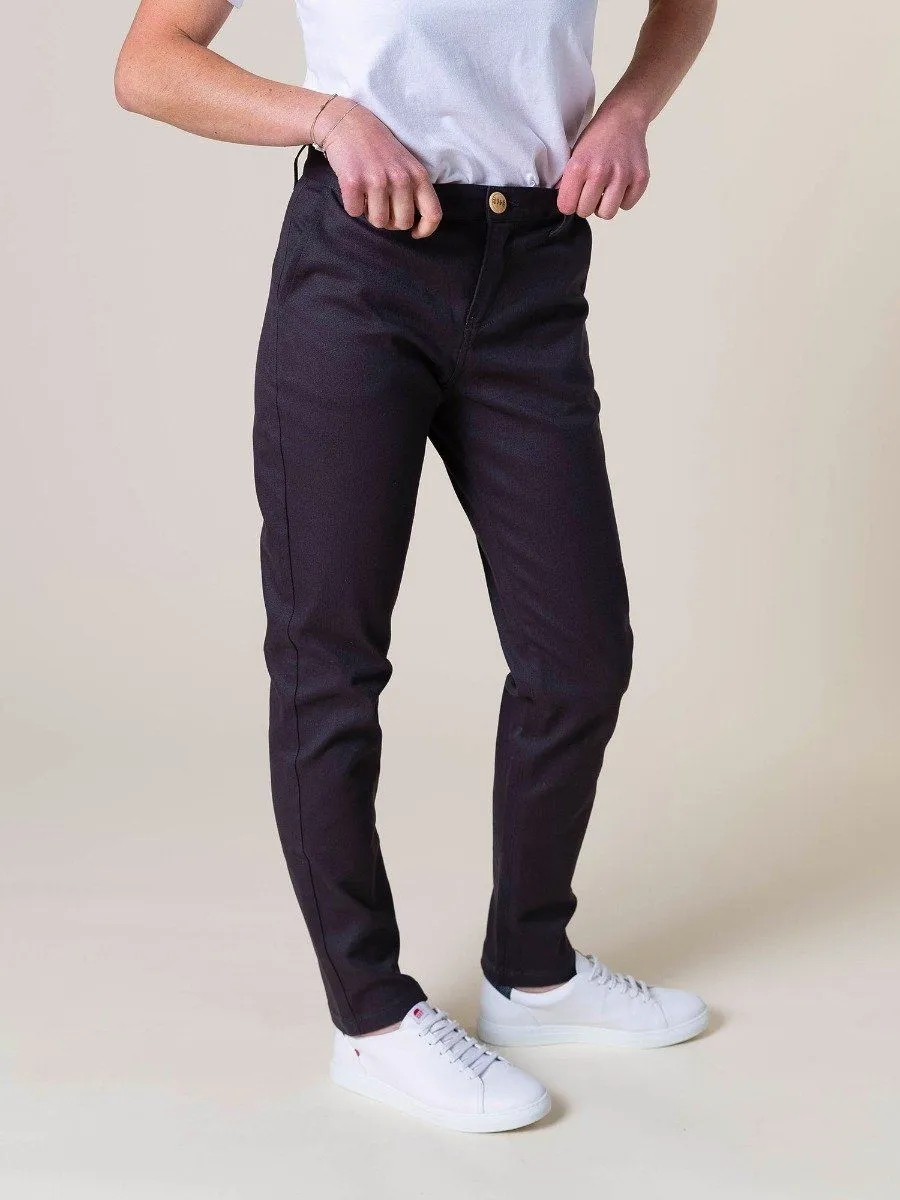 CHINO AJUSTE 263N coton bio filidenim flex uni anthracite Femme | 1083