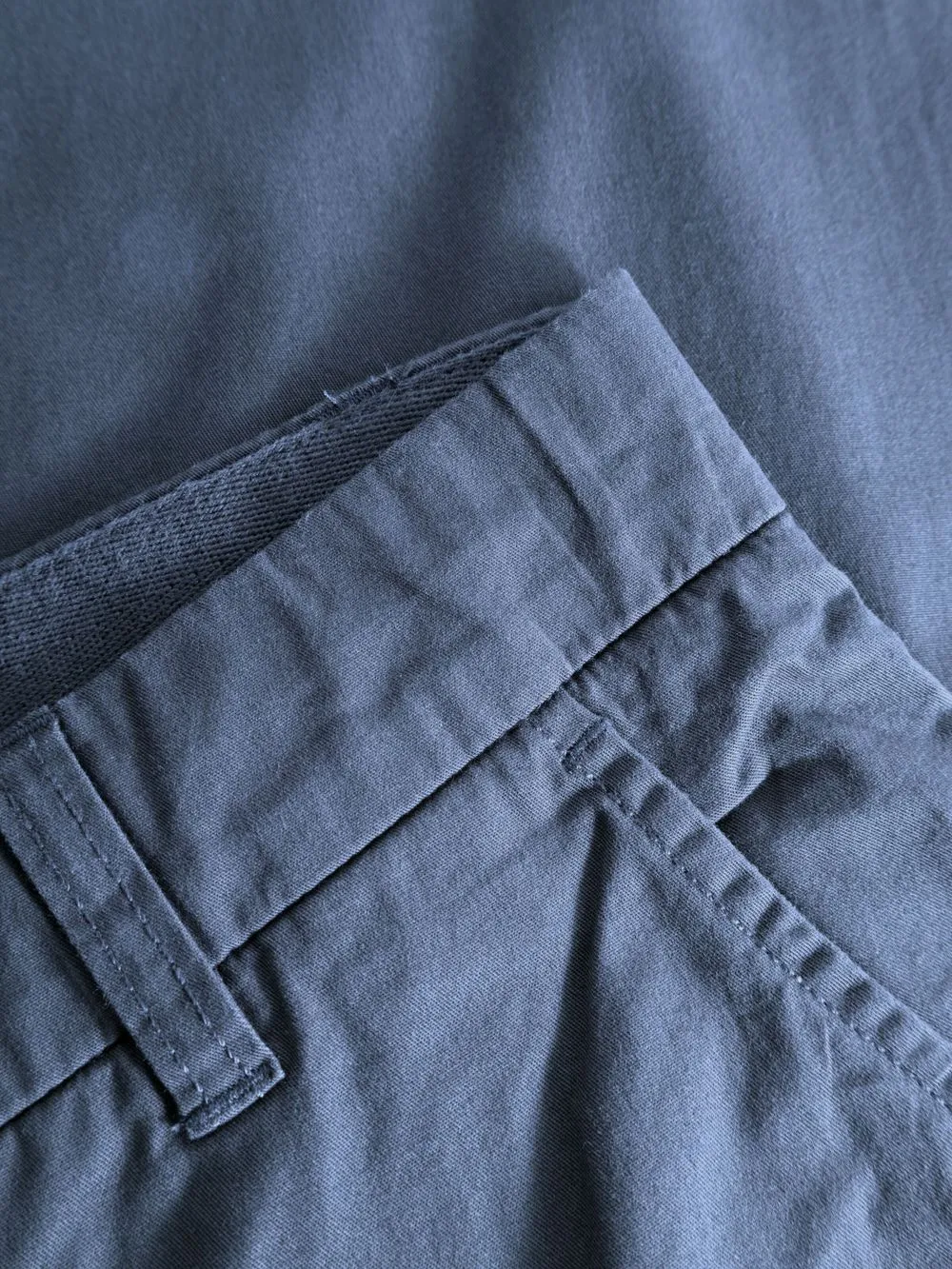 Chino en popeline coton bio | bleu "chuck regular poplin vintage indigo" 1226 vintage indigo homme