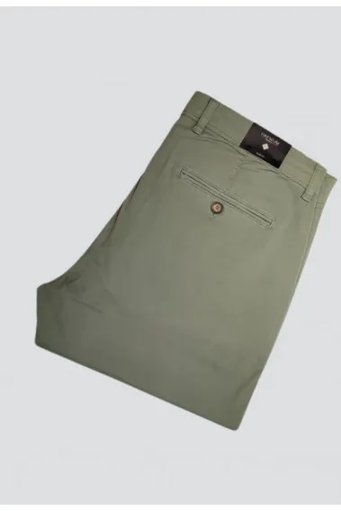 Chino PEARL olive Taille 38 Couleur Kaki