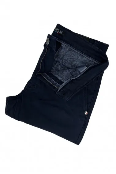 Chino regular LILLE bleu Couleur Bleu Taille 40