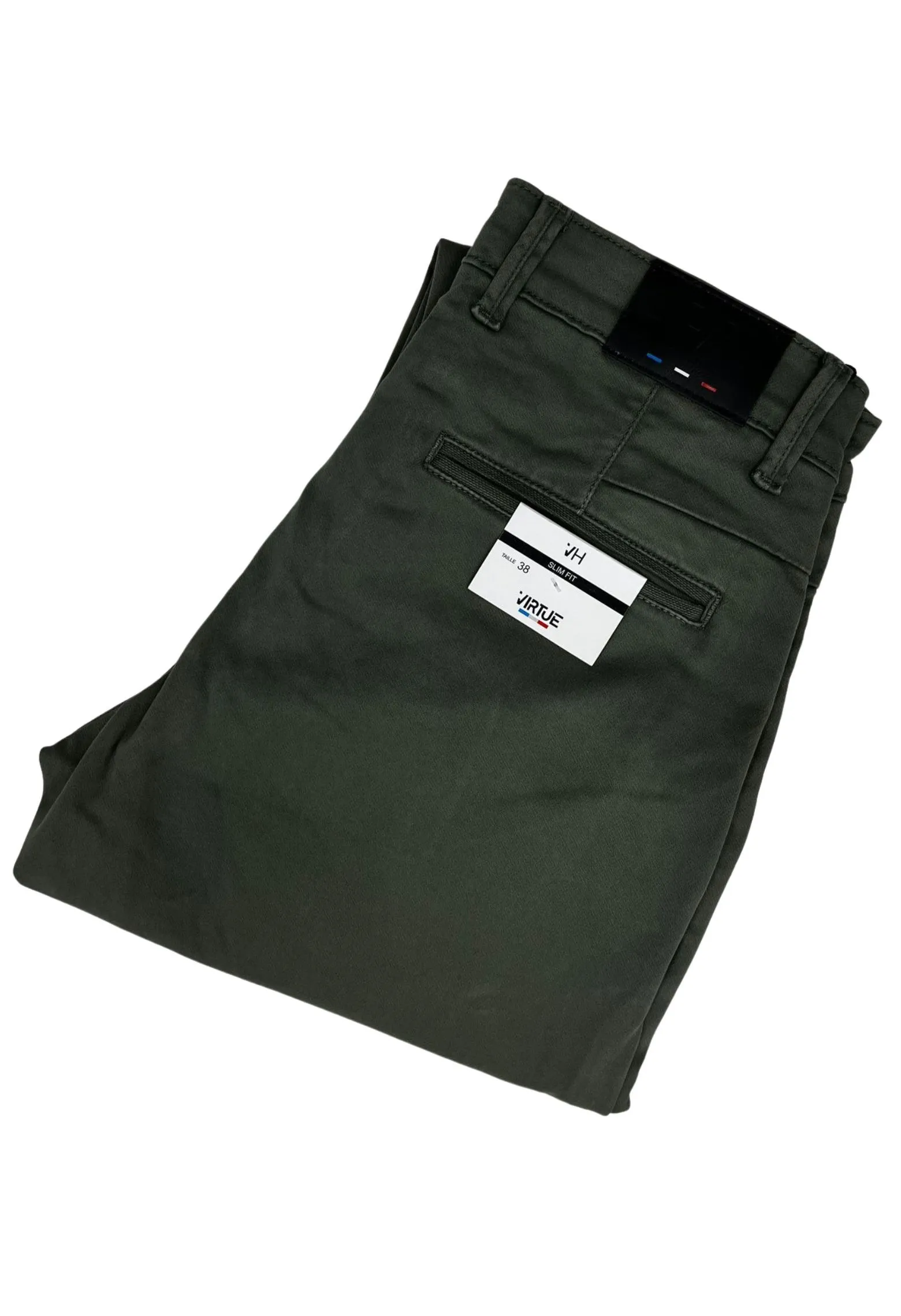 Chino regular LILLE kaki Taille 38 Couleur Kaki