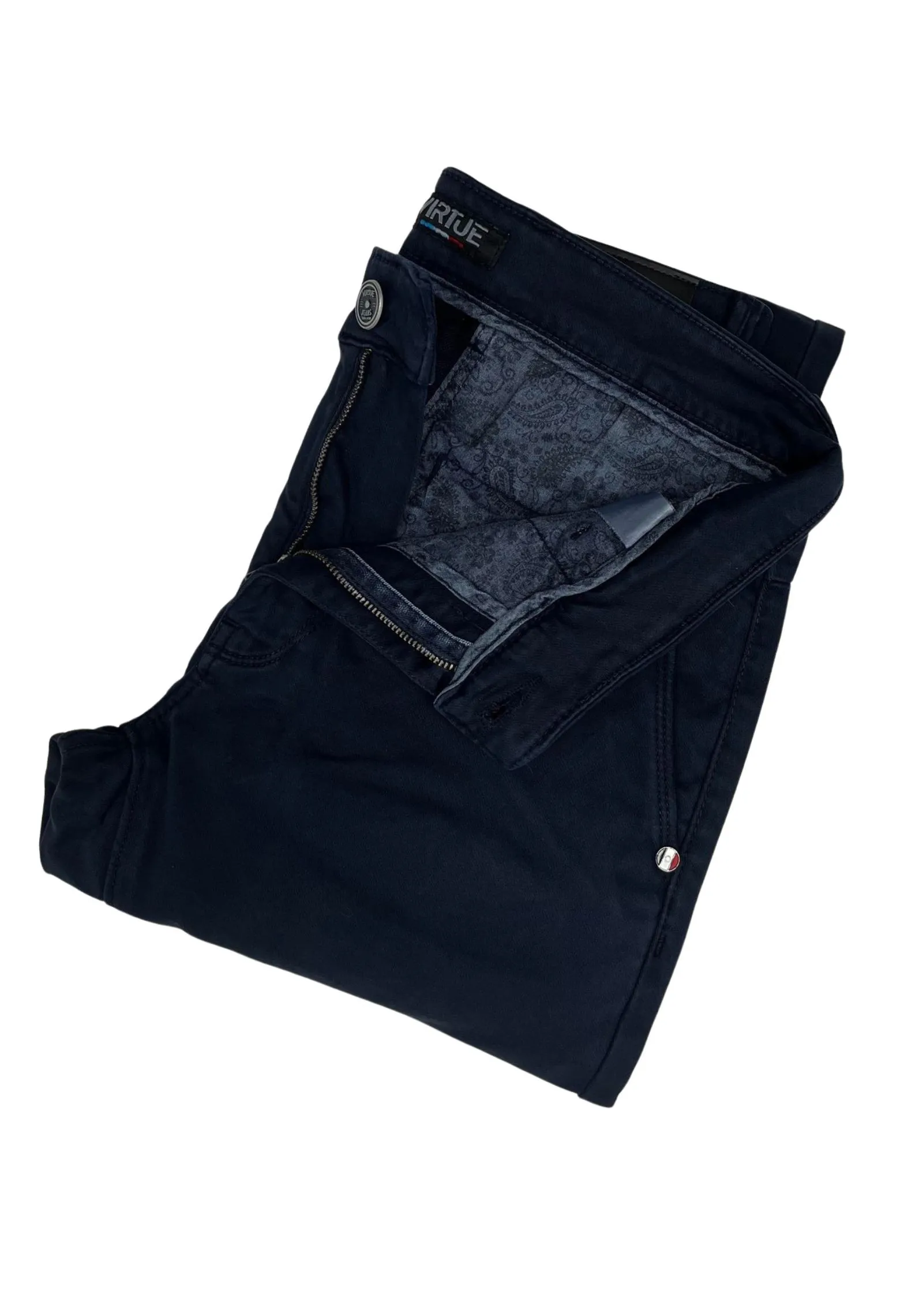 Chino slim LYON bleu Couleur Bleu Taille 38