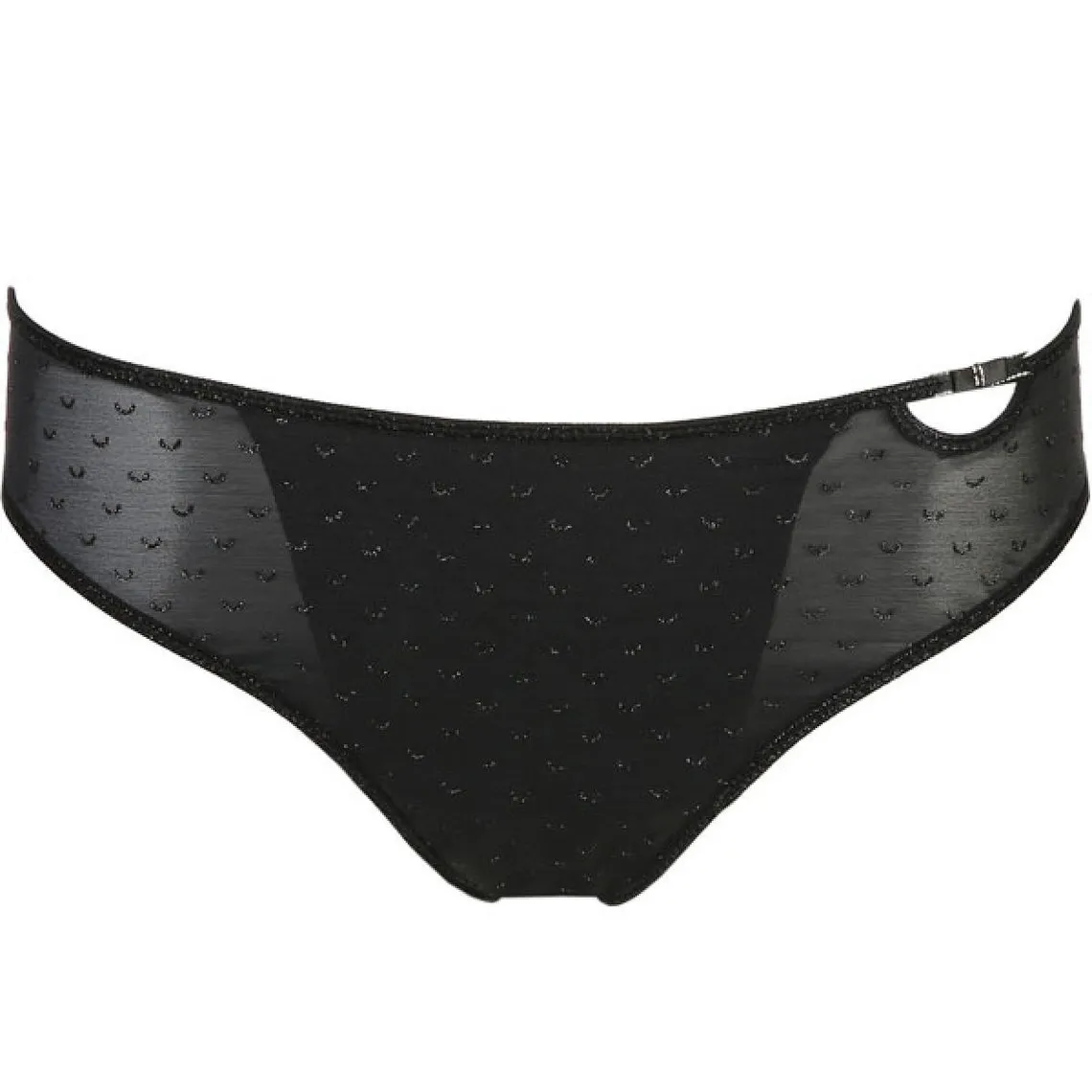 Culotte brésilienne - Noire Queen Of The Night en nylon | 3 Suisses