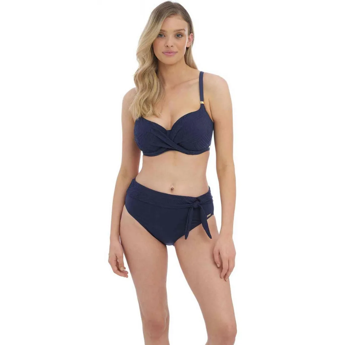 Culotte de bain Taille Haute - Bleue Fantasie Bain en nylon | 3 Suisses