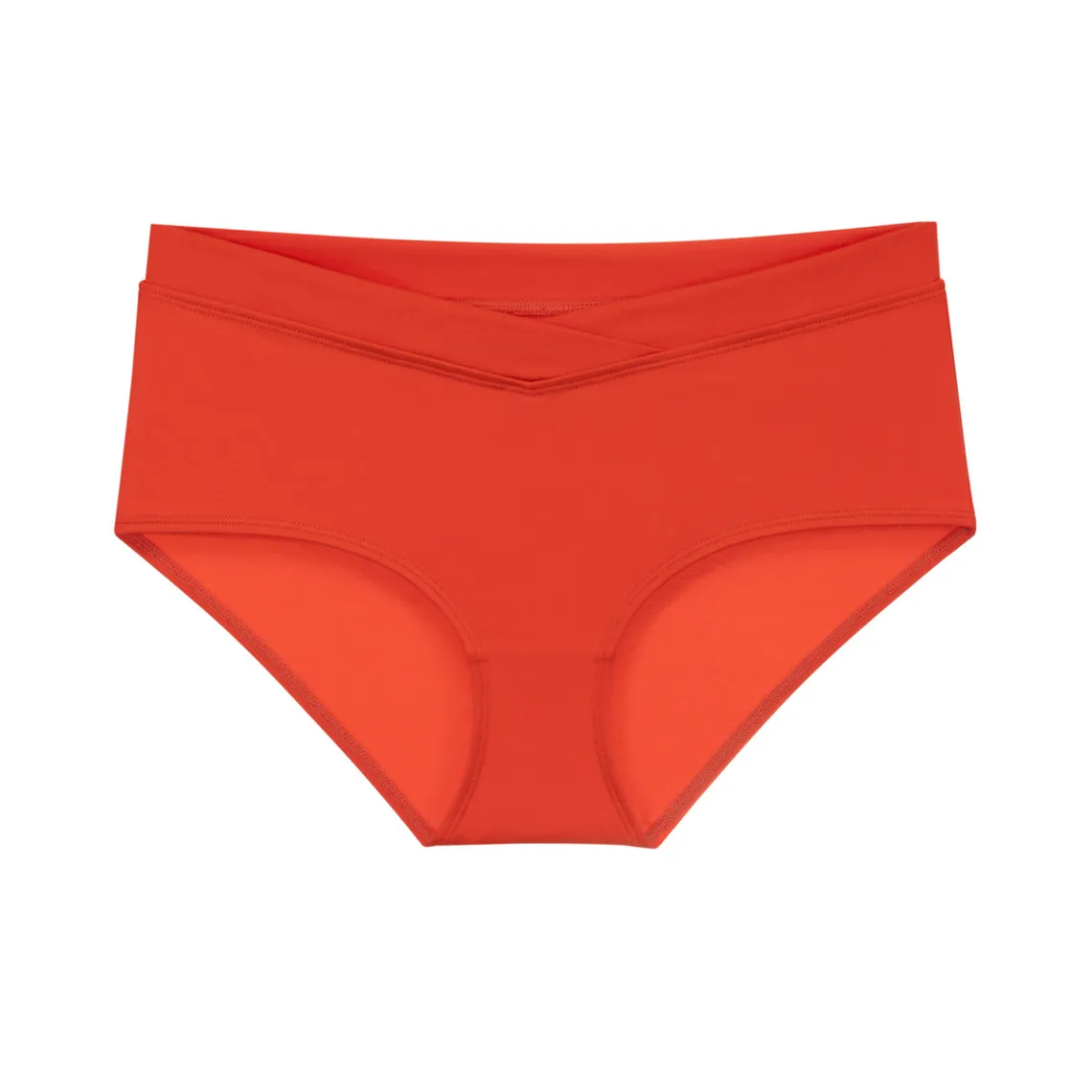 Culotte de bain taille haute - Corail | 3 Suisses