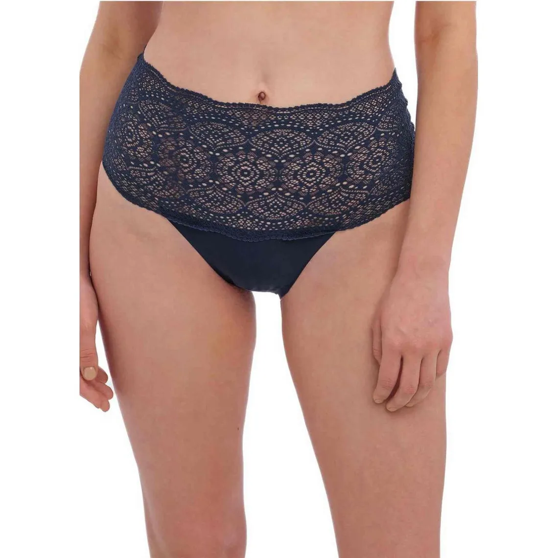 Culotte taille haute dentelle stretch invisible - Bleue Fantasie en nylon | 3 Suisses