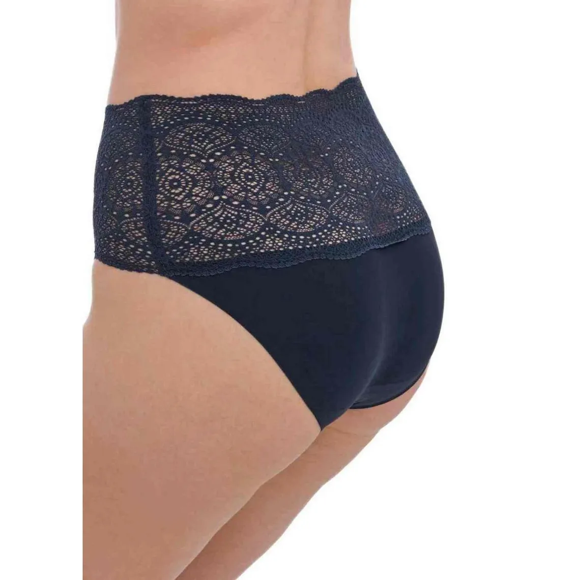 Culotte taille haute dentelle stretch invisible - Bleue Fantasie en nylon | 3 Suisses