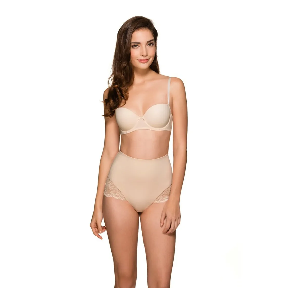 Culotte taille haute gainante - Nude | 3 Suisses