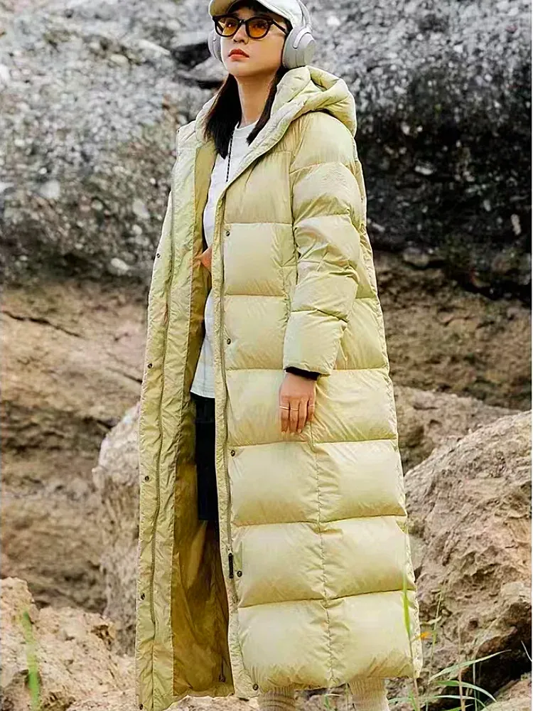 Dana - parka d'hiver en duvet pour femme à capuche longue