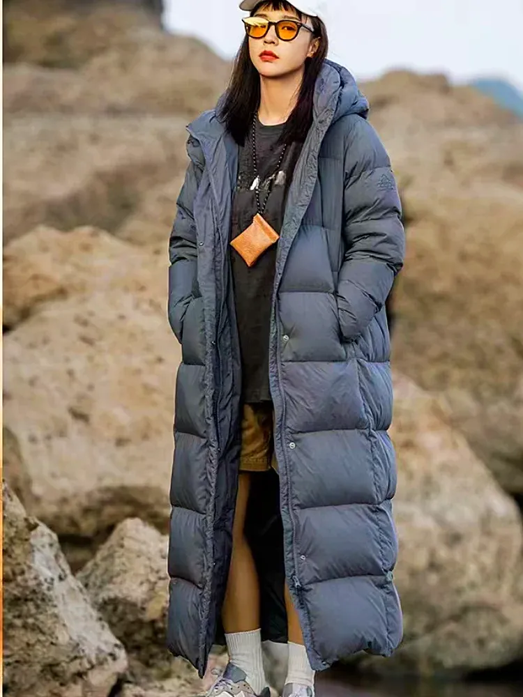 Dana - parka d'hiver en duvet pour femme à capuche longue