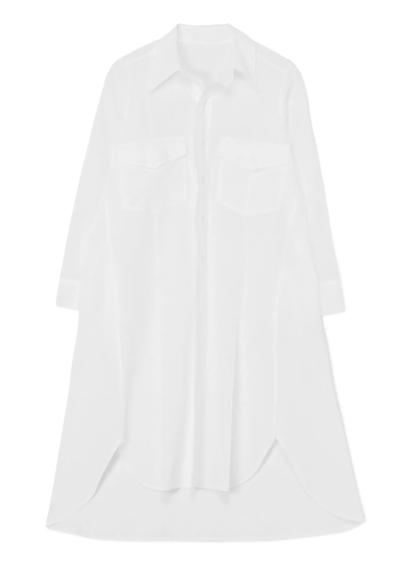 DOUBLE POCKET WORKWEAR-STYLE SHIRT DRESS