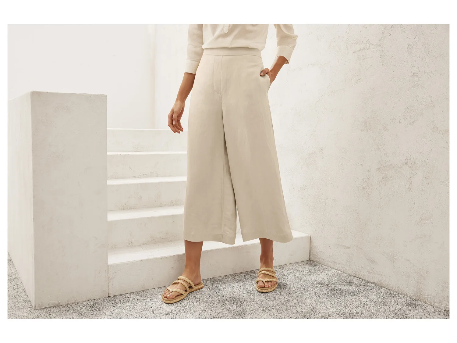 esmara® Jupe-culotte en lin femme