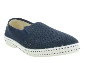 espadrilles - Espadrille plate - femme - Toile Jean - Bleu - Rivieras