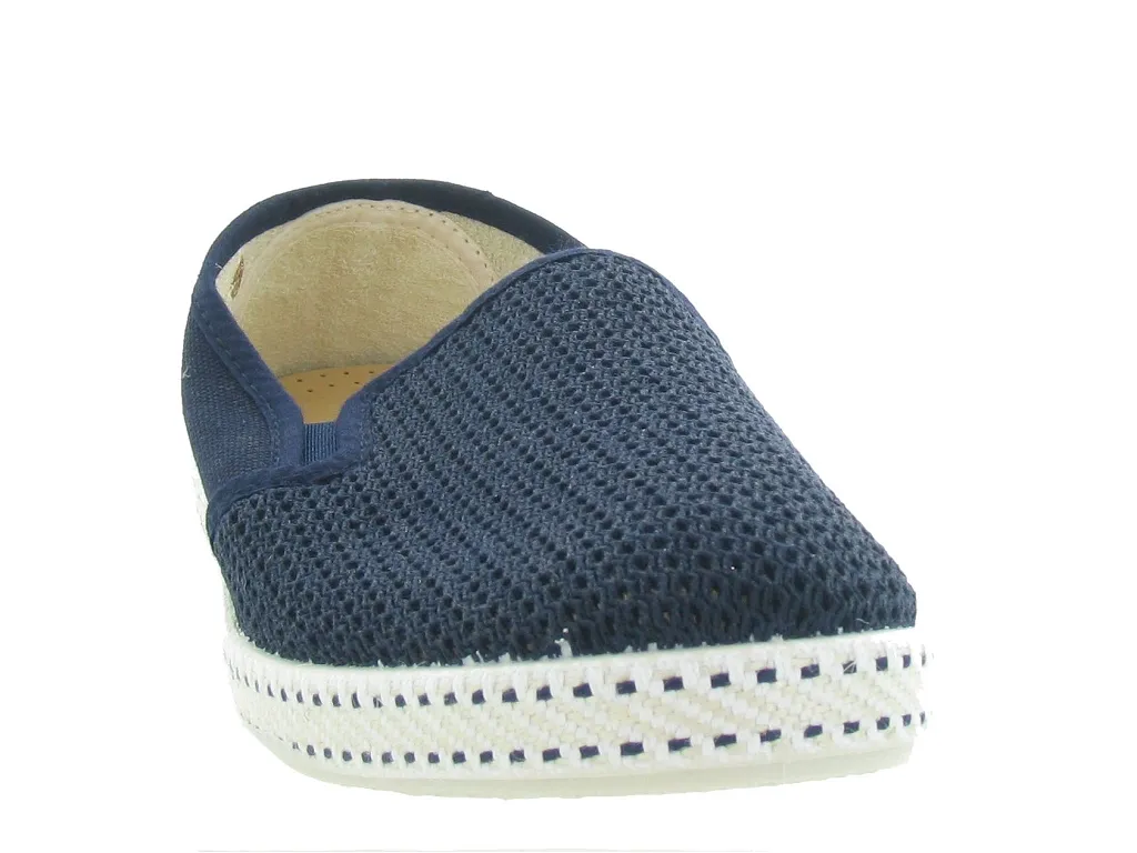 espadrilles - Espadrille plate - femme - Toile Jean - Bleu - Rivieras