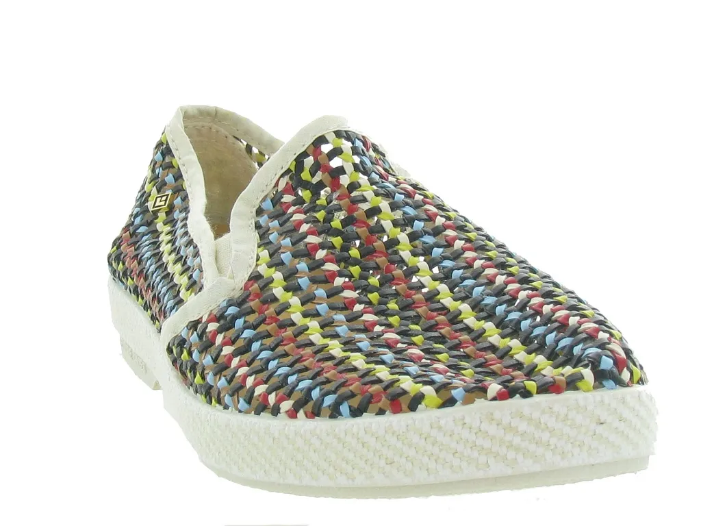 espadrilles - Espadrille plate - femme - Toile Jean - Multicolor - Rivieras