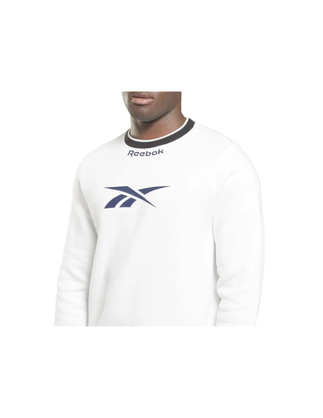 Fitness Sweatshirt Reebok Identity Arch Logo Fleece blanc Hommes