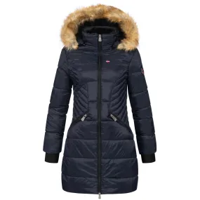 Geographical Norway Abeille Femme - Parka chaude à capuche Marine