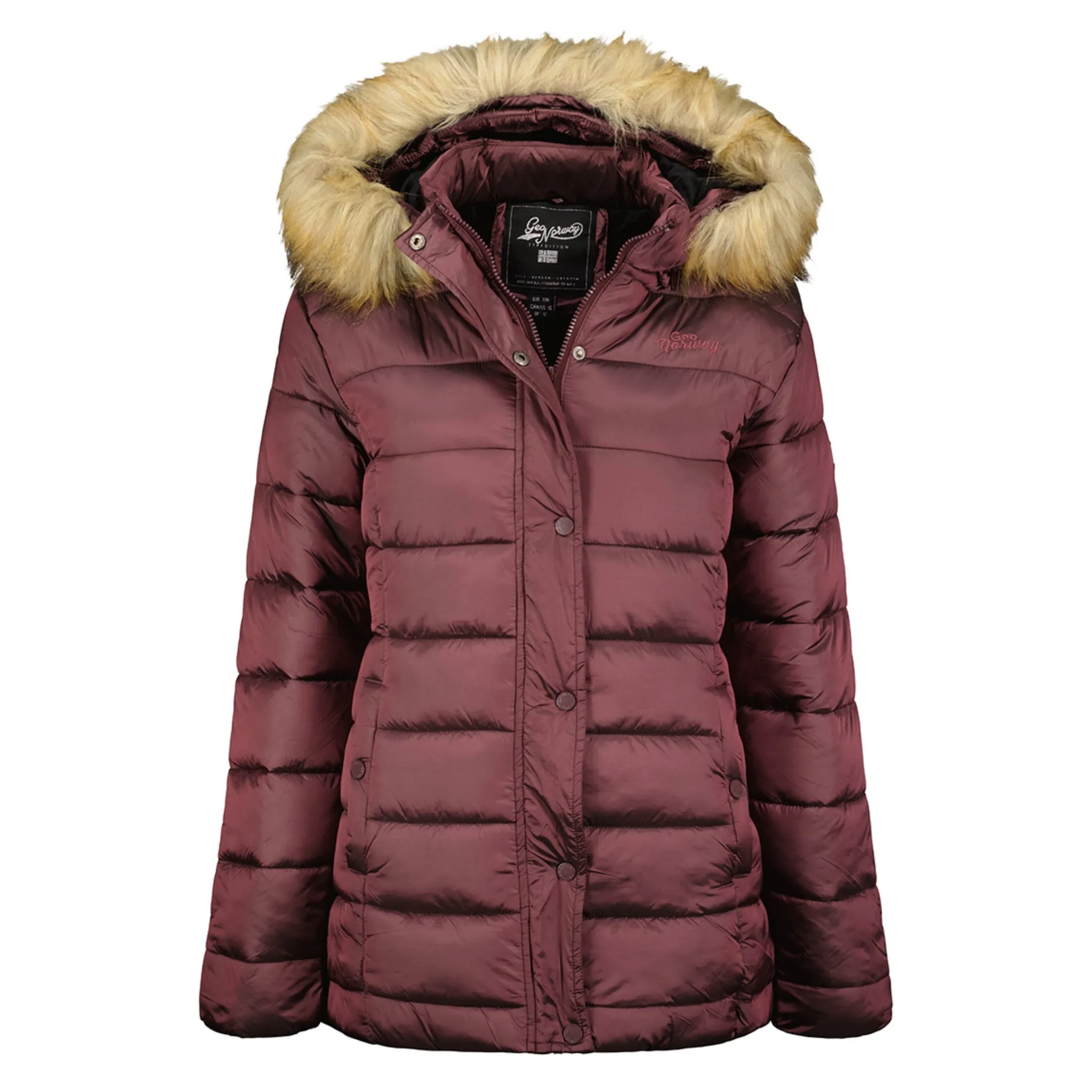 Geographical Norway Adela Femme - Parka matelassée Bordeaux