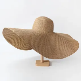 Grand Chapeau En Paille Pour Femme