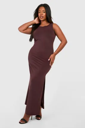 Grande taille - Robe longue nouée à col bénitier