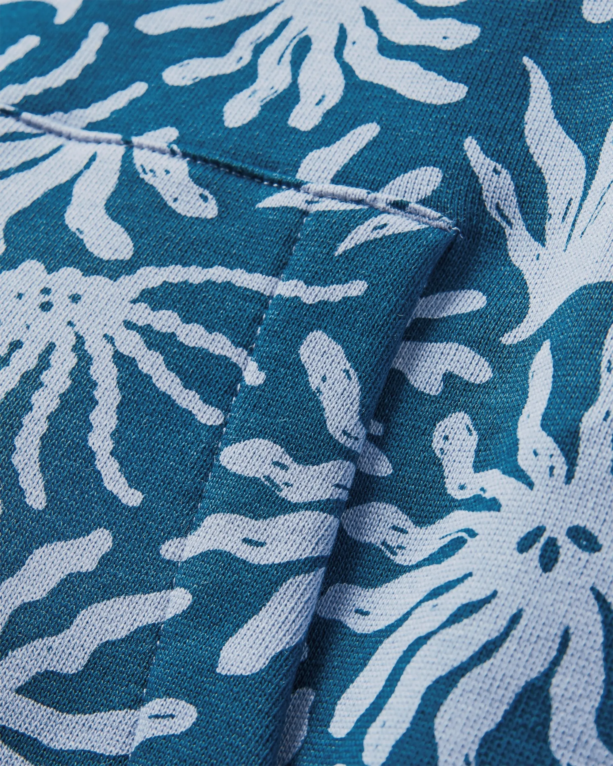 Hoodie en coton bio Arame - Bleu Acier Algue