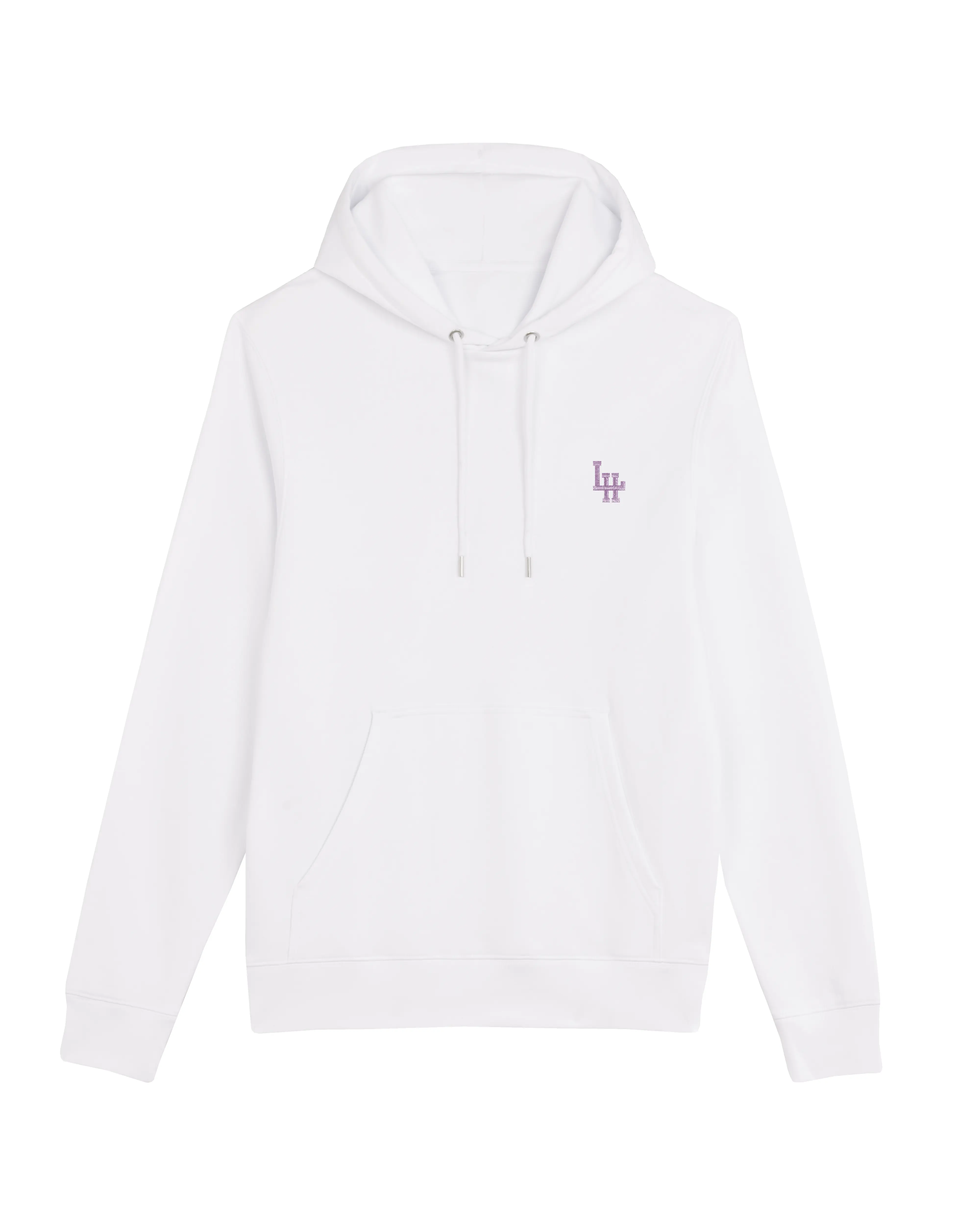 Hoodie LH Mixte Blanc (Iris brodé)