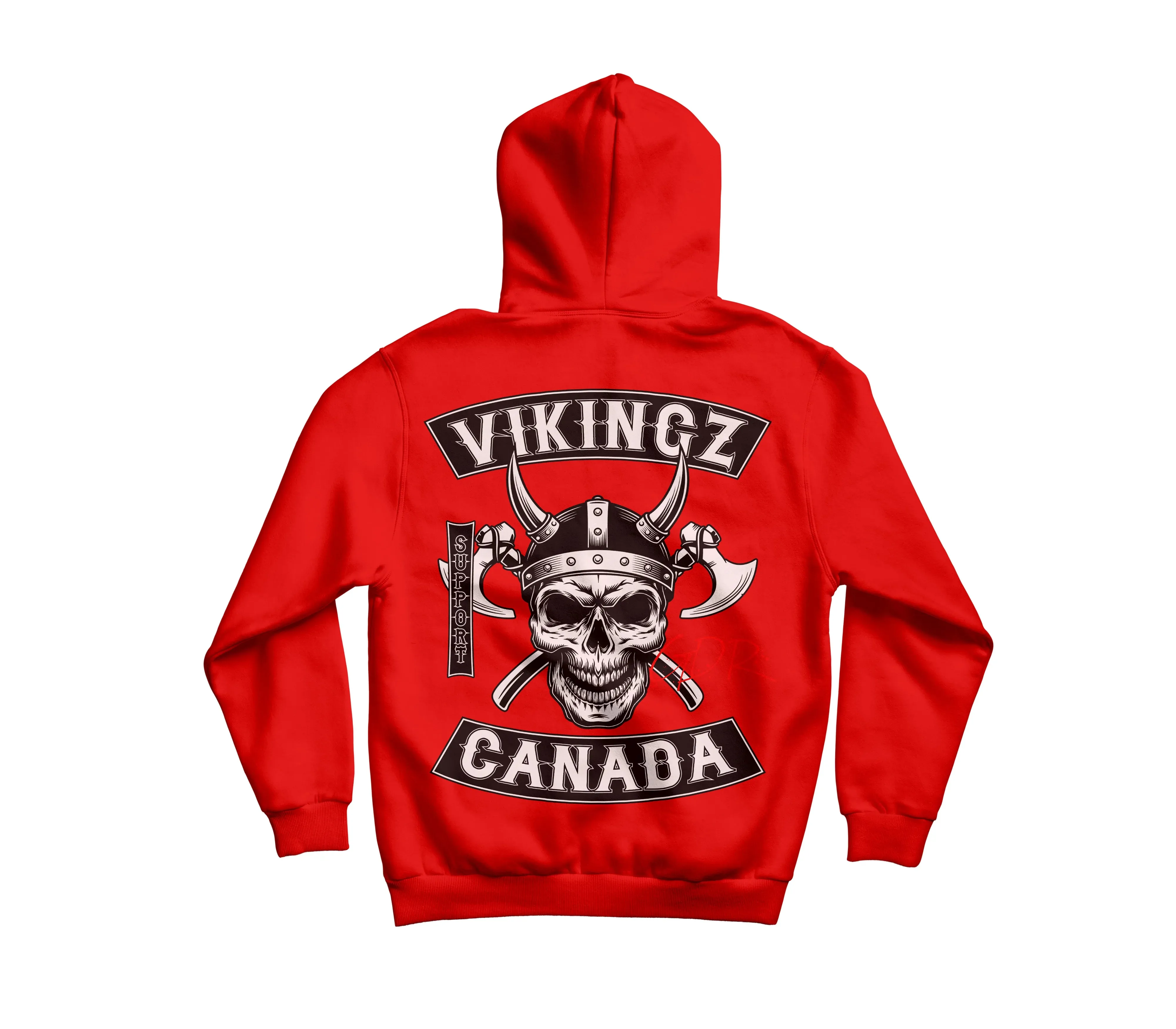 Hoodie vikingz Canada rouge