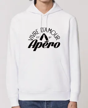 Hoodie Vivre d'Amour et d'Apéro Par Freeyourshirt.com