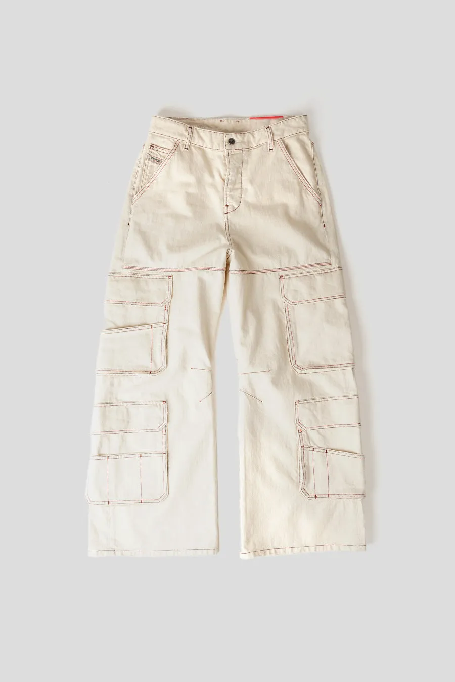 JEANS CARGO 1996 BLANC