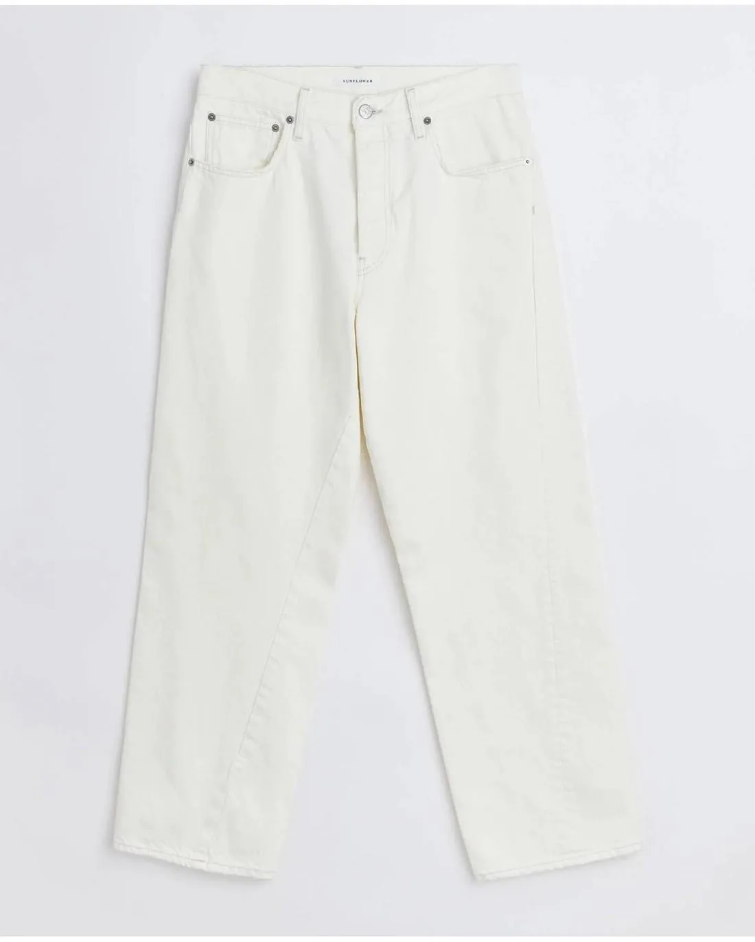 JEANS WIDE TWIST VINTAGE WHITE - Hello SunFlower | Chez Maman Rouen