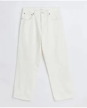 JEANS WIDE TWIST VINTAGE WHITE - Hello SunFlower | Chez Maman Rouen