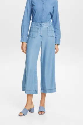 Jupe-culotte à jambes larges cropped