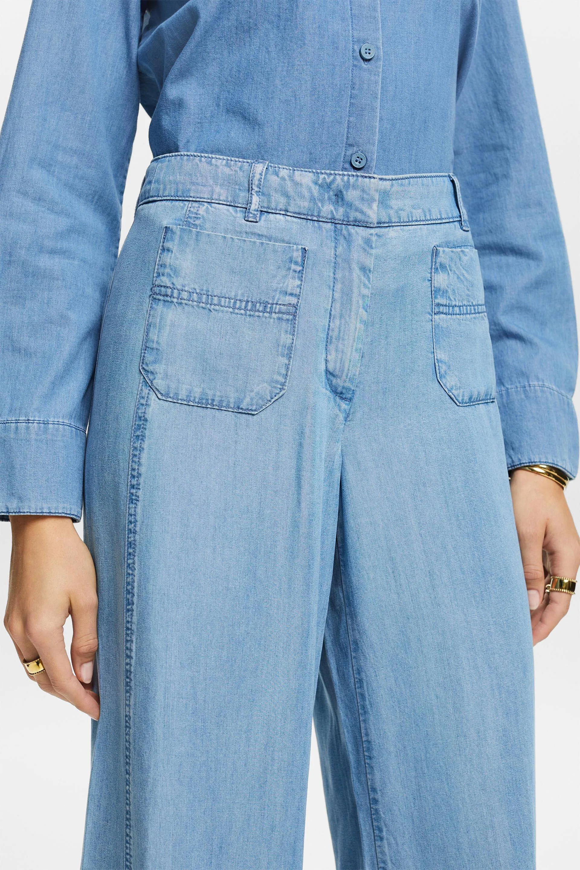 Jupe-culotte à jambes larges cropped