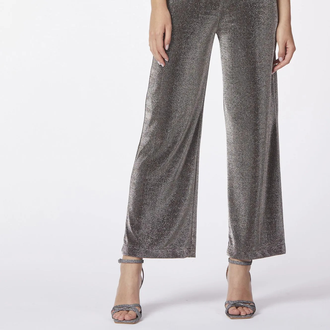 jupe-culotte en lurex lead - CafèNoir