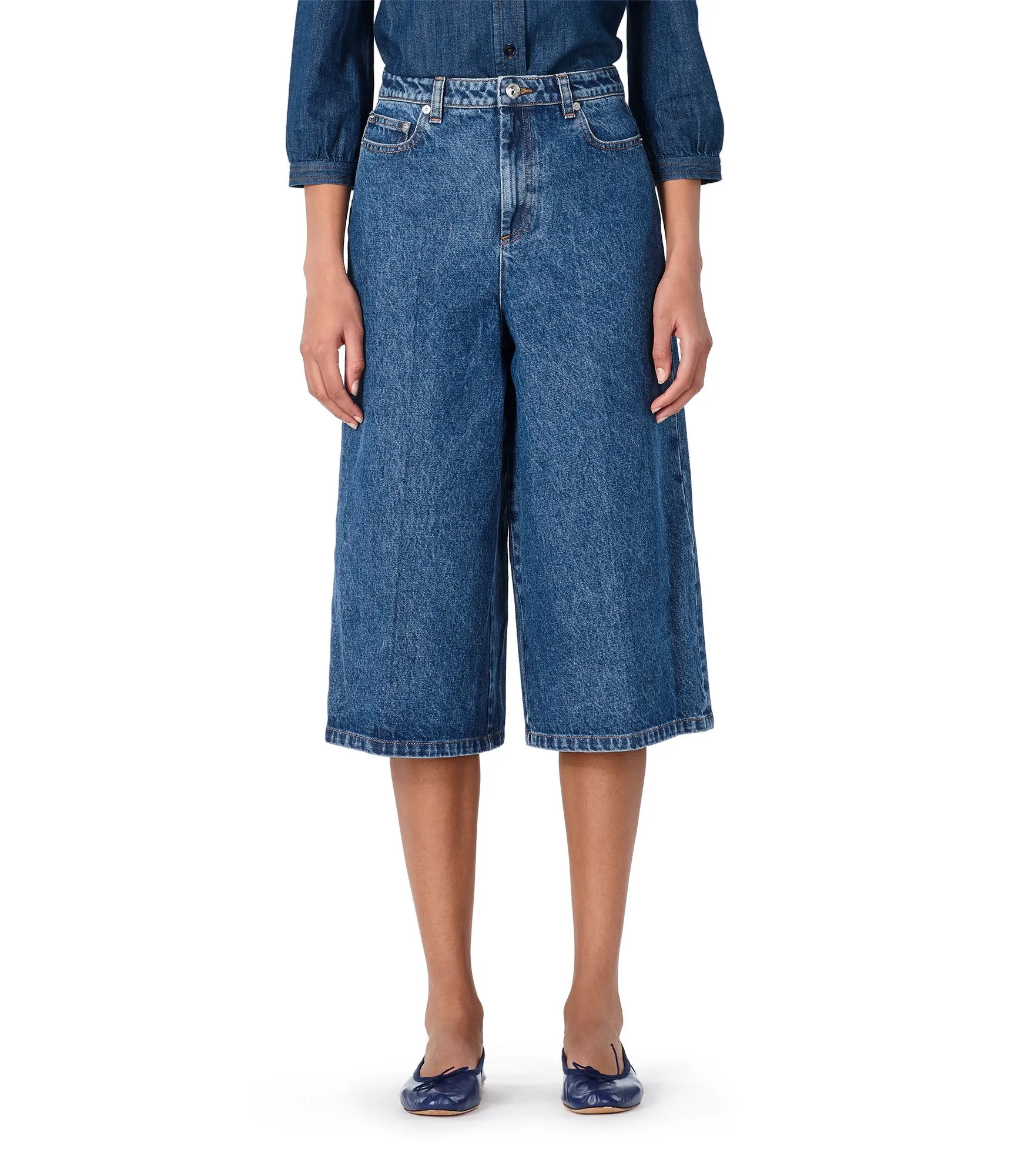 Jupe Culotte Hope Bleu foncé | A.P.C.