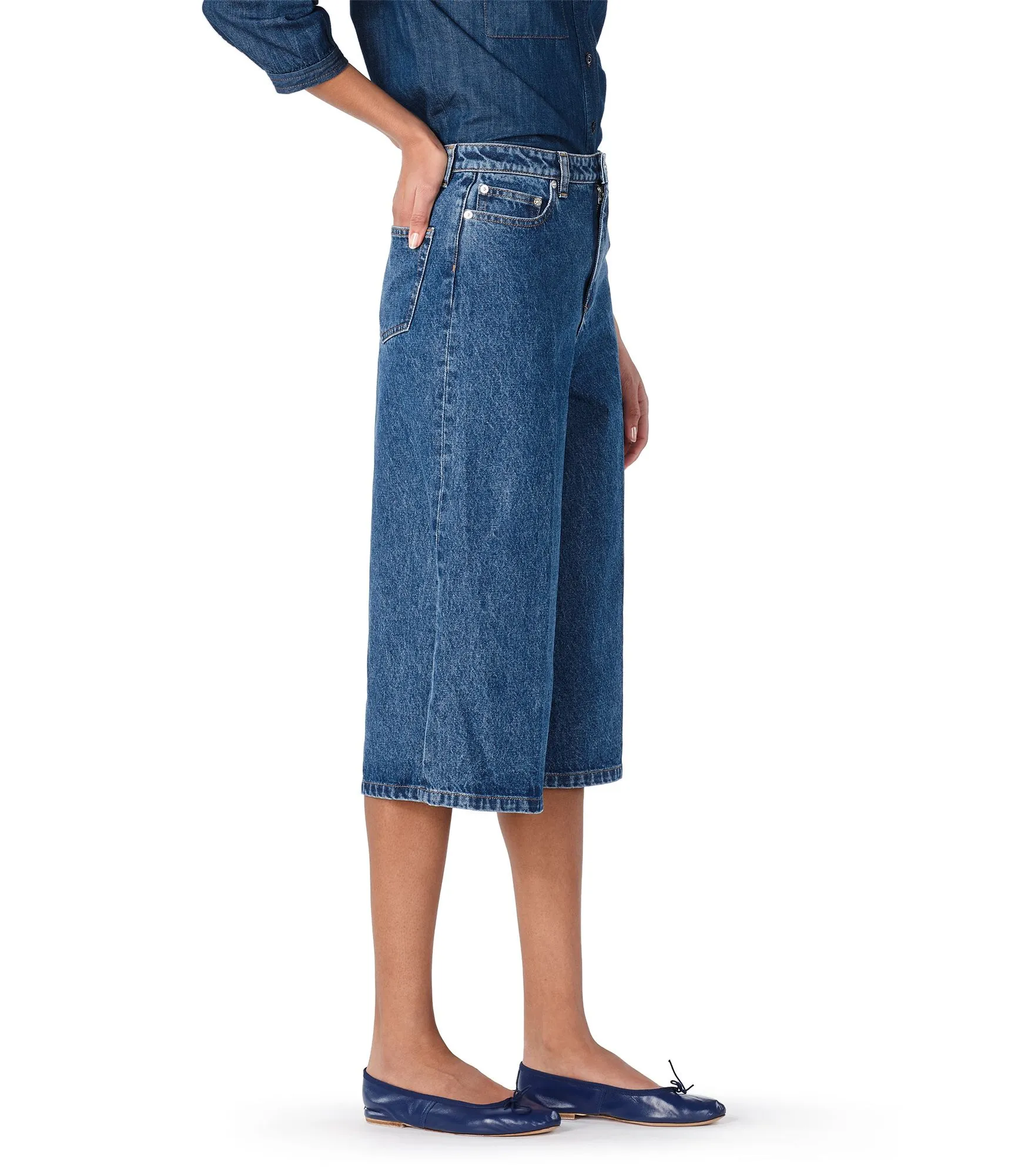 Jupe Culotte Hope Bleu foncé | A.P.C.