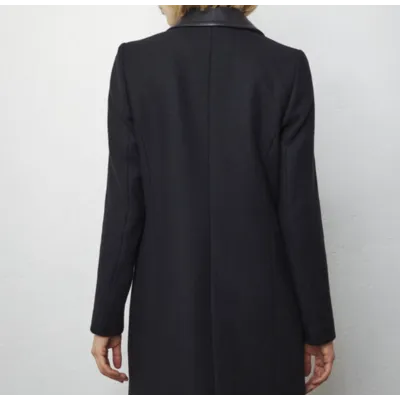 Manteau col tailleur - noir - IKKS