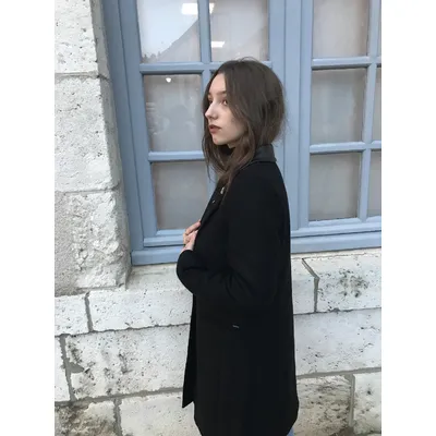 Manteau col tailleur - noir - IKKS