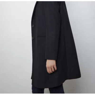 Manteau col tailleur - noir - IKKS