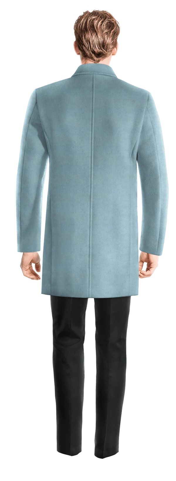 Manteau croisé bleu