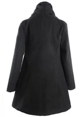 Manteau d'hiver pour femme avec double pli laine epaisse