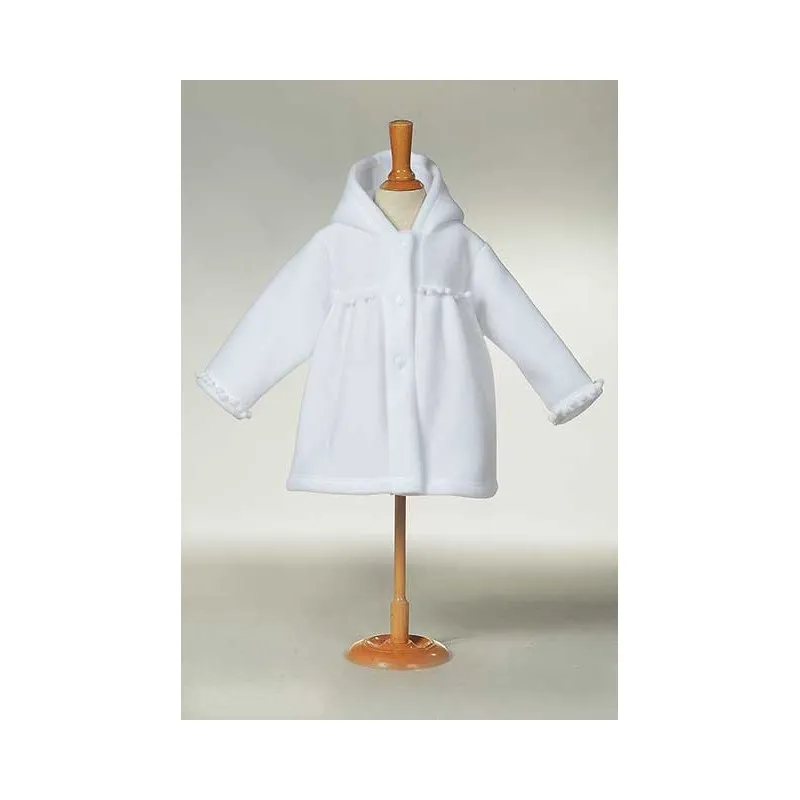 Manteau de baptême fille blanc