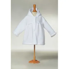 Manteau de baptême fille blanc