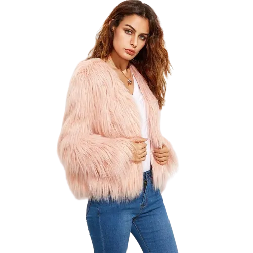 Manteau en fausse fourrure femme