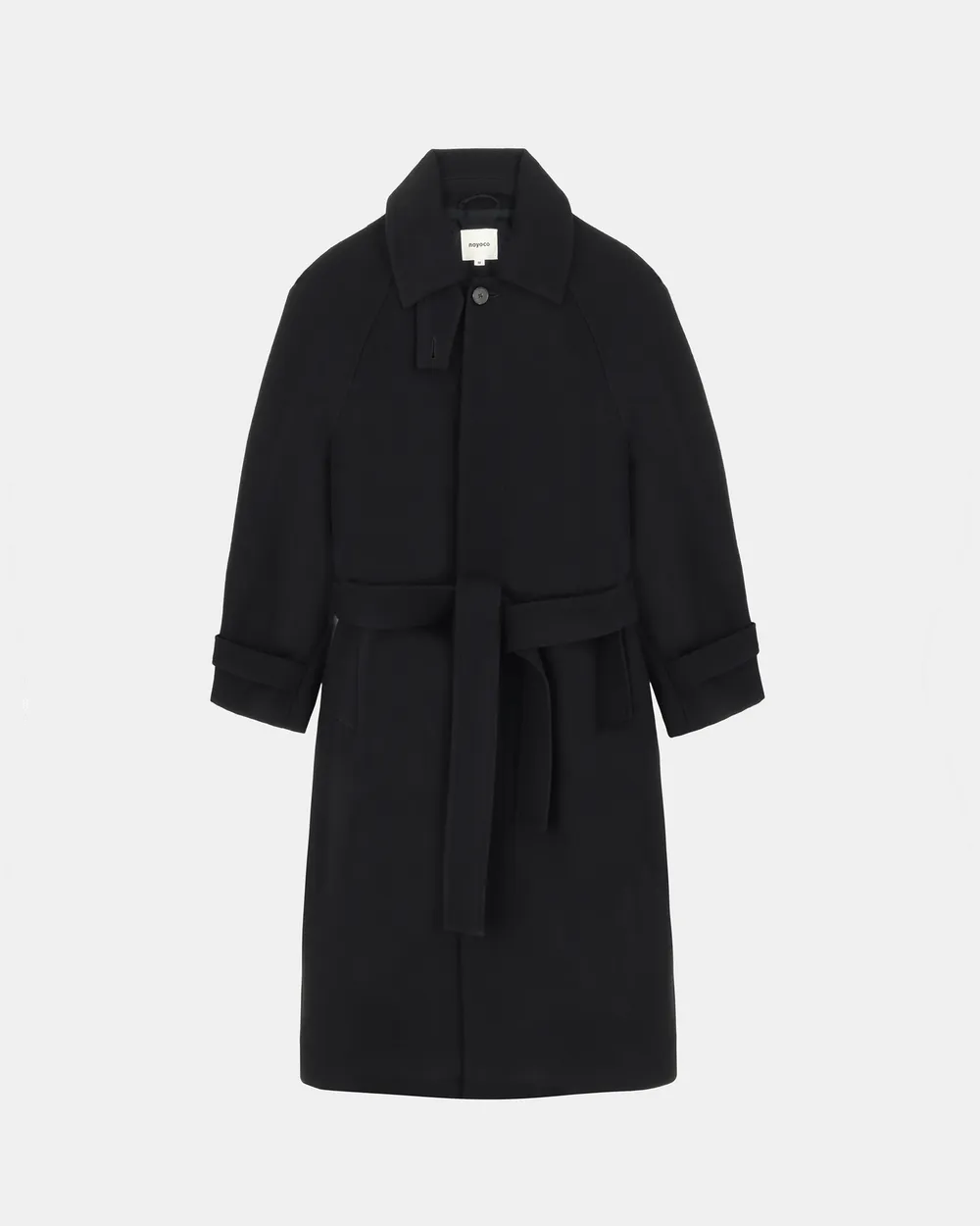 Manteau en laine | noir "verlaine" Black femme - Noyoco