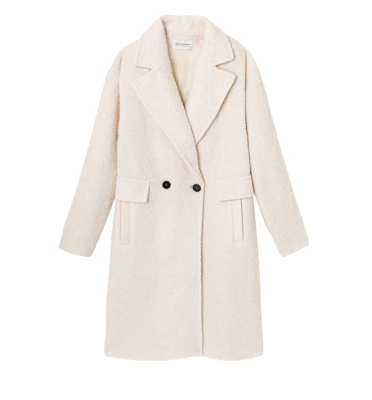 Manteau en laine Femme - Ecru