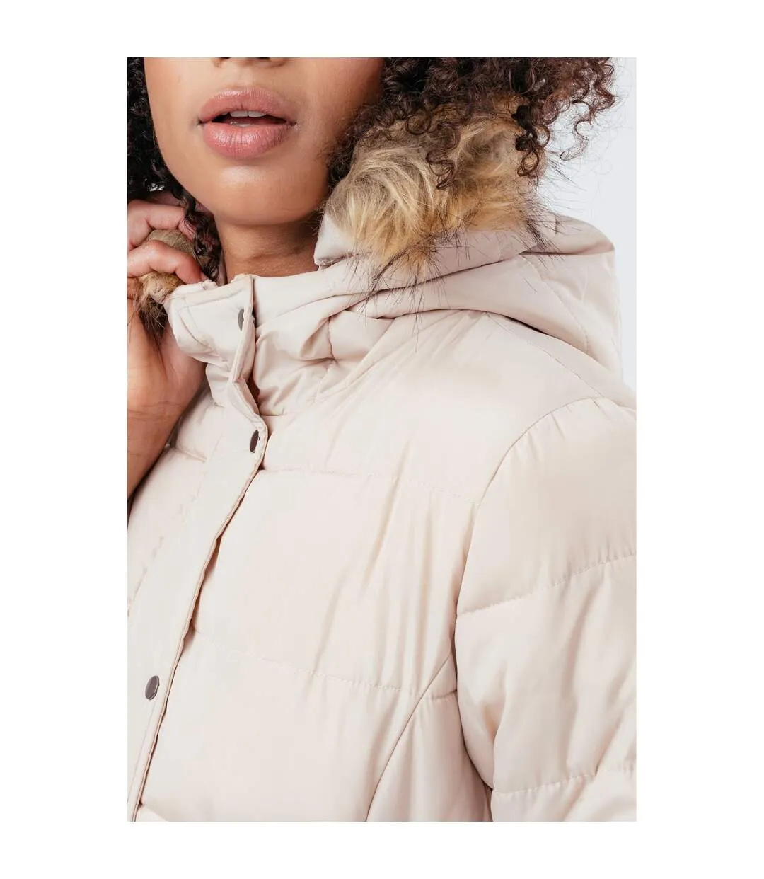 Manteau femme beige Hype